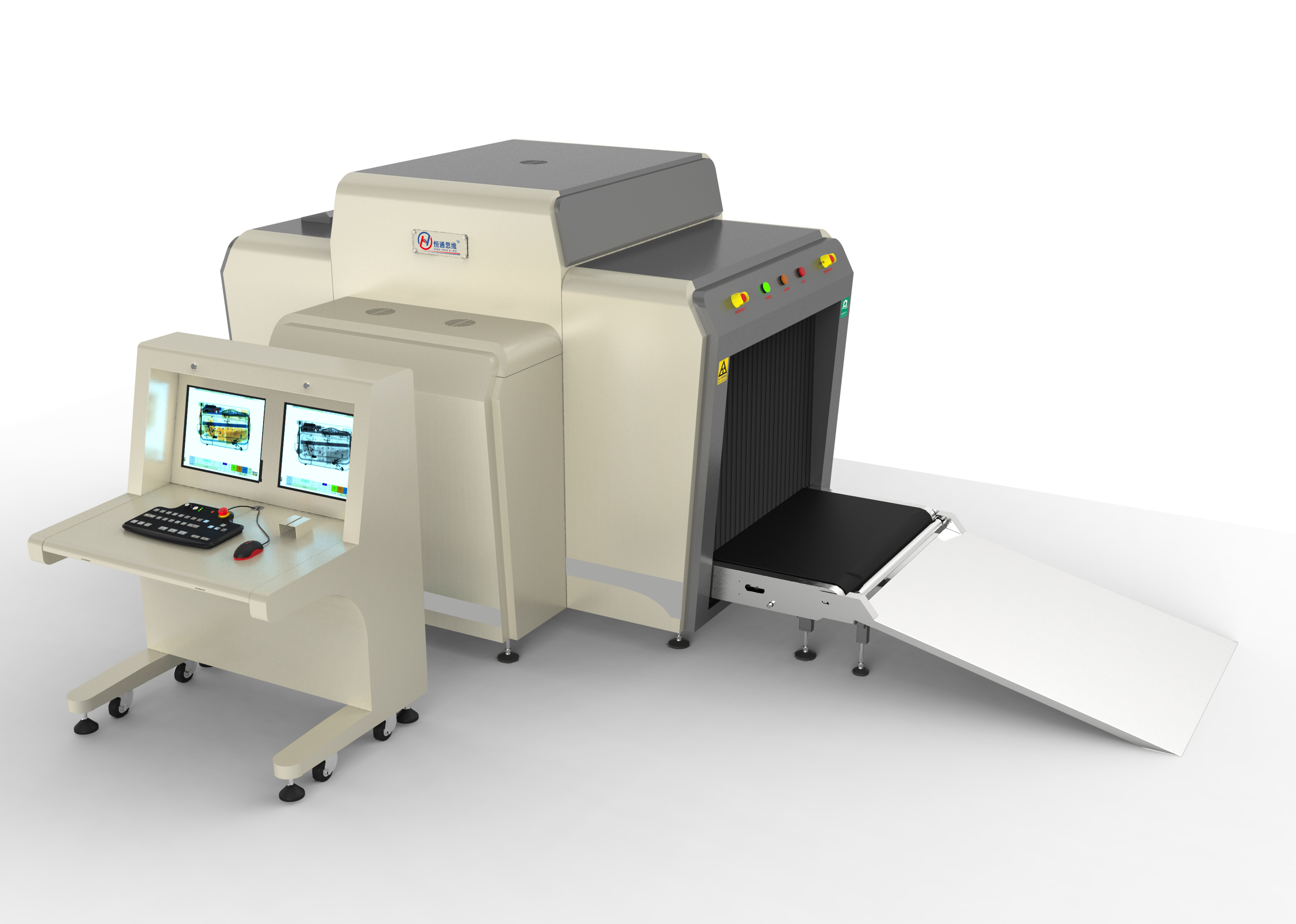 El escáner dual del equipaje y del equipaje de la visión X Ray para el uso del aeropuerto y de la logística 2 generadores HT10080D